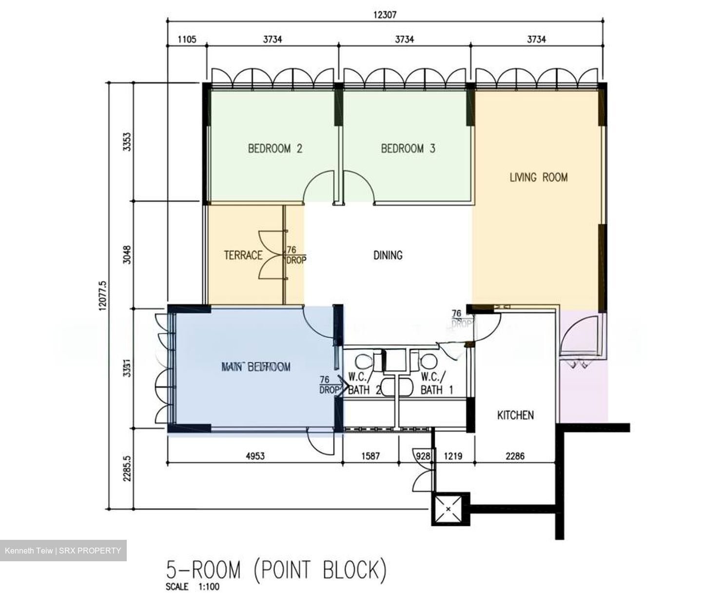 Blk 77 Marine Drive View (Marine Parade), HDB 5 Rooms #540440031